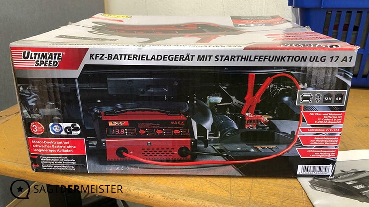 ULTIMATE SPEED Ladegerät Verpackung