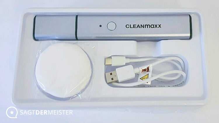 Cleanmaxx Ultraschall-Fleckenentferner-Stift Lieferumfang
