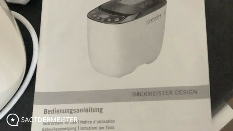 AMBIANO Brotbackautomat Bedienungsanleitung